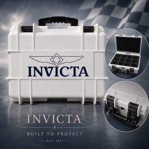 NEW Invicta Limited‎ Edition 8-Slot Dive Impact Watch Case White/Gray